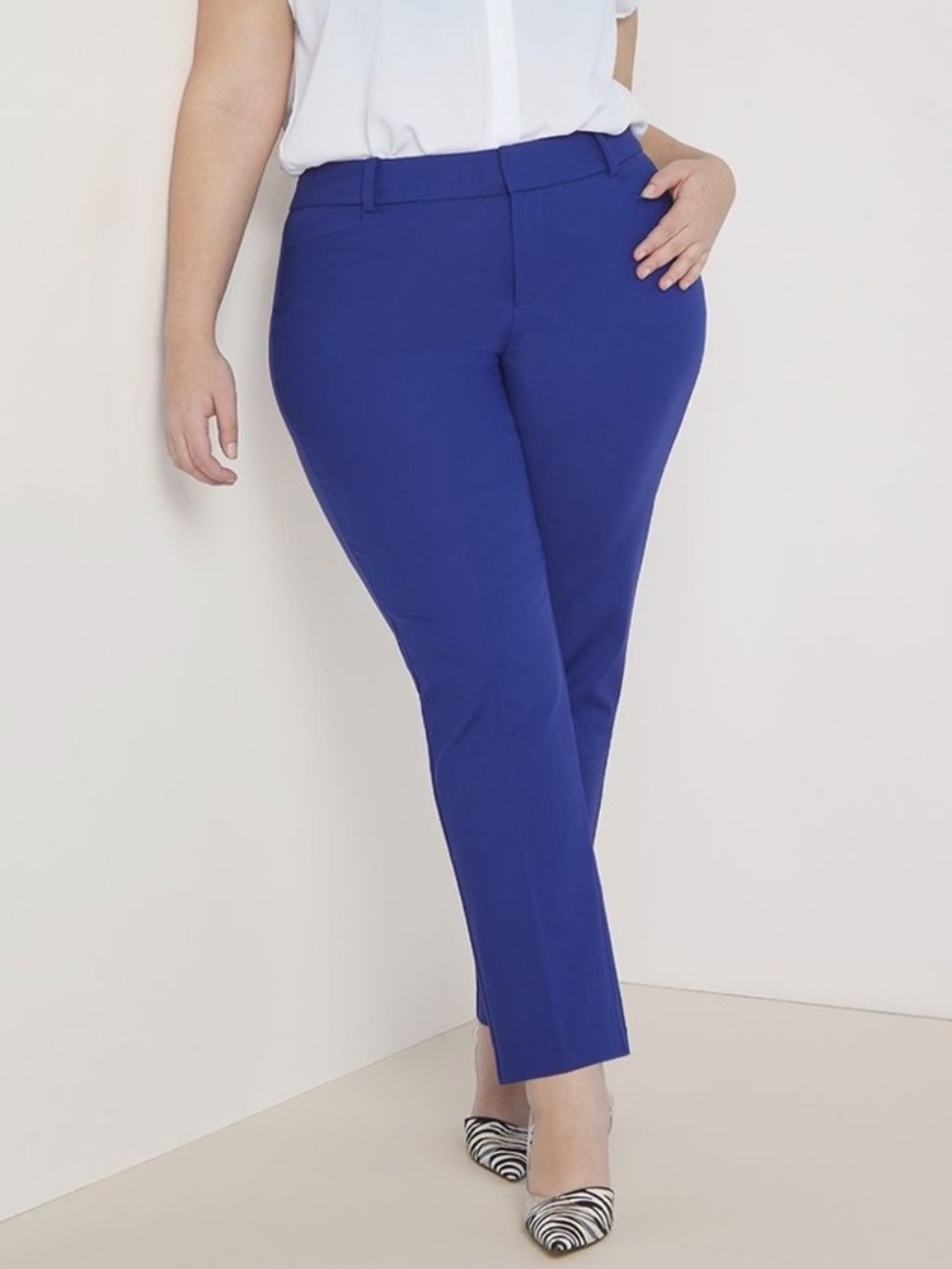 Eloquii cobalt blue Kady pants 24S